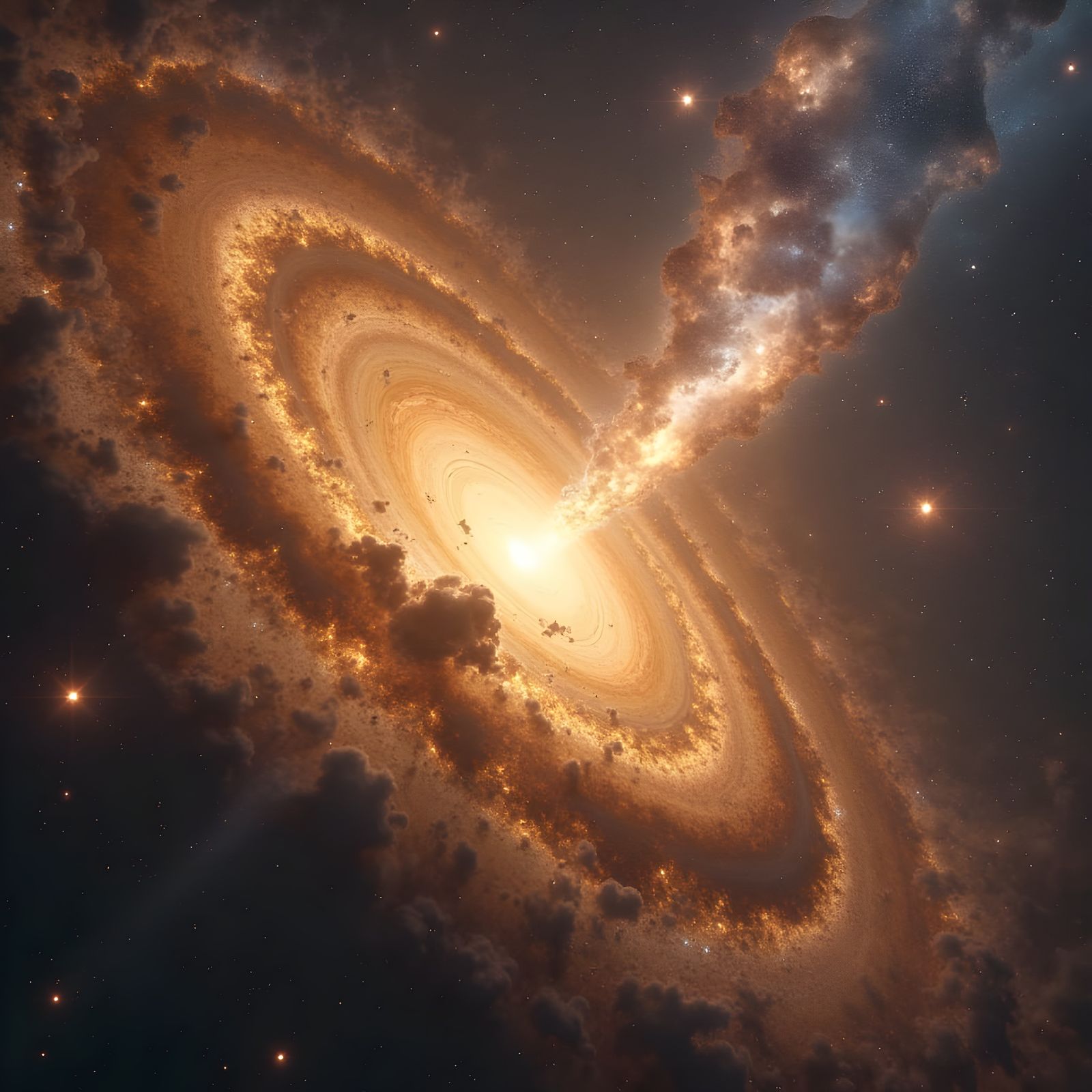 Galaxies Merge to Form Golden City Supercluster