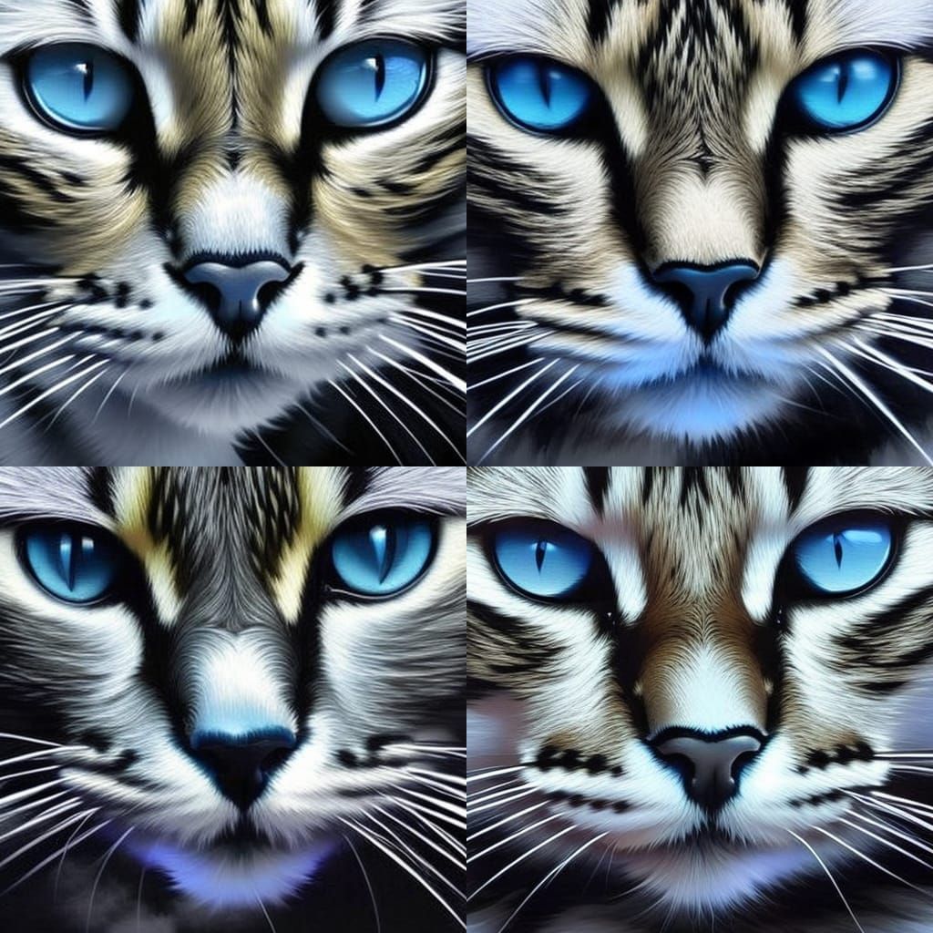 Mysterious Black Cat Stares into the Night