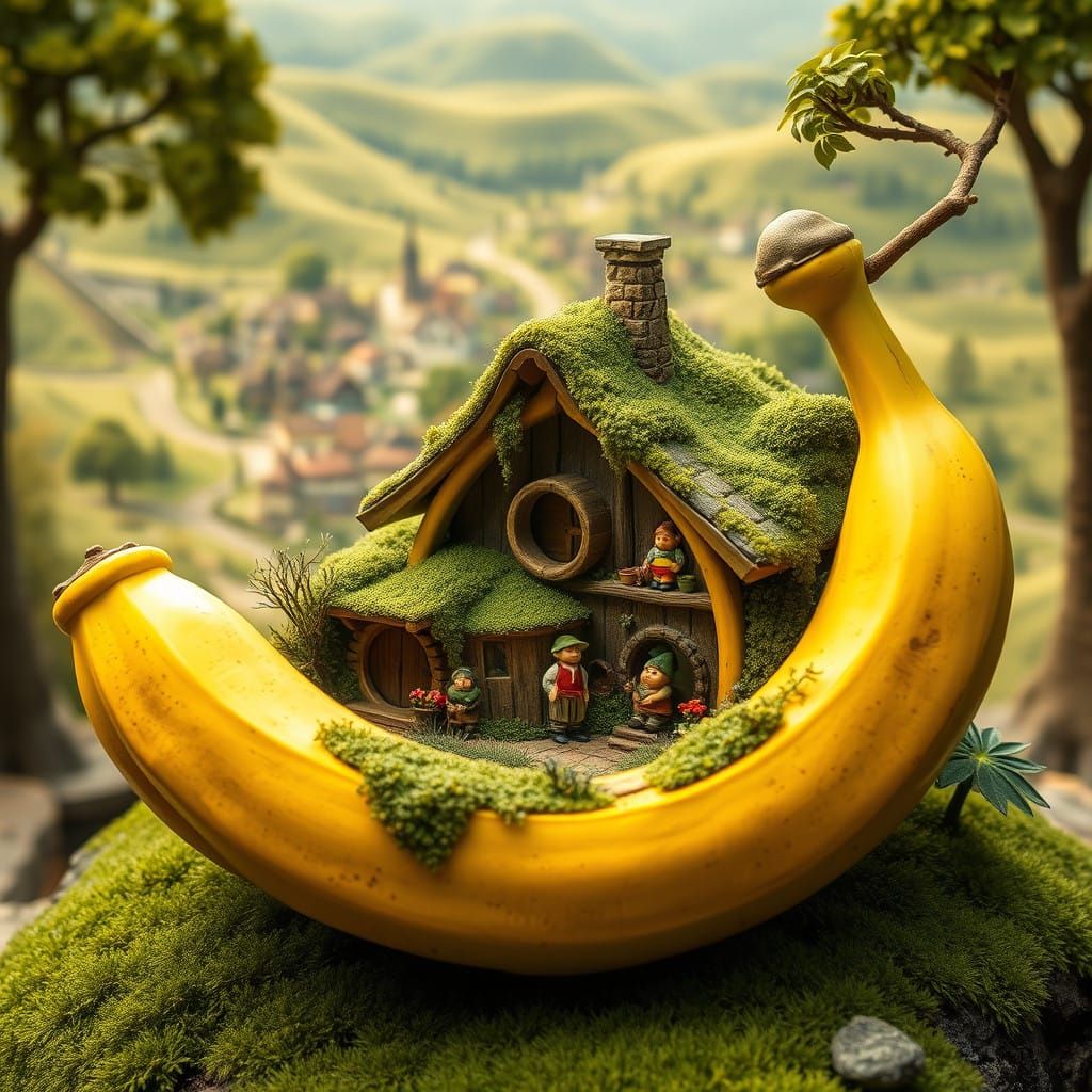 A hobbit's banana house