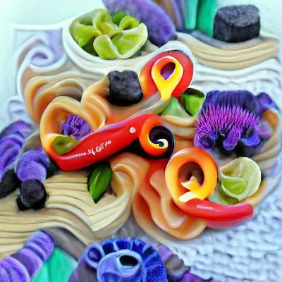Fauvist Quilling: A Colorful Floral Arrangement