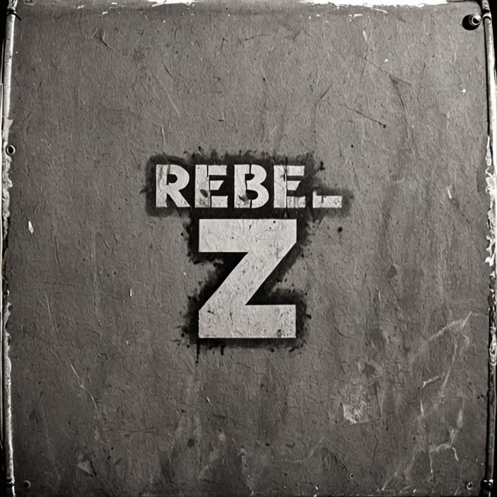 Gritty Black and White Graffiti on Drum Bass