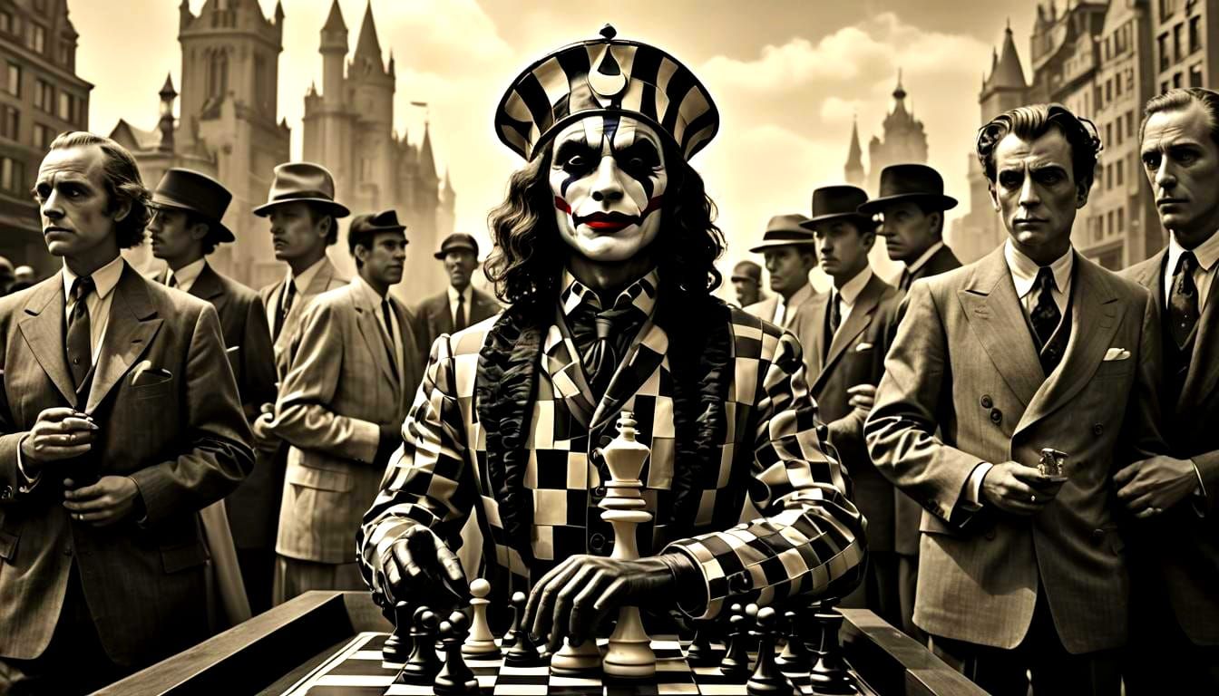 Whimsical Pop Art Chess Set