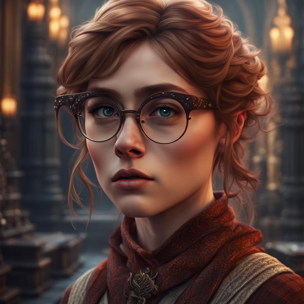 Fantastical Scottish Lass in Vibrant Hues