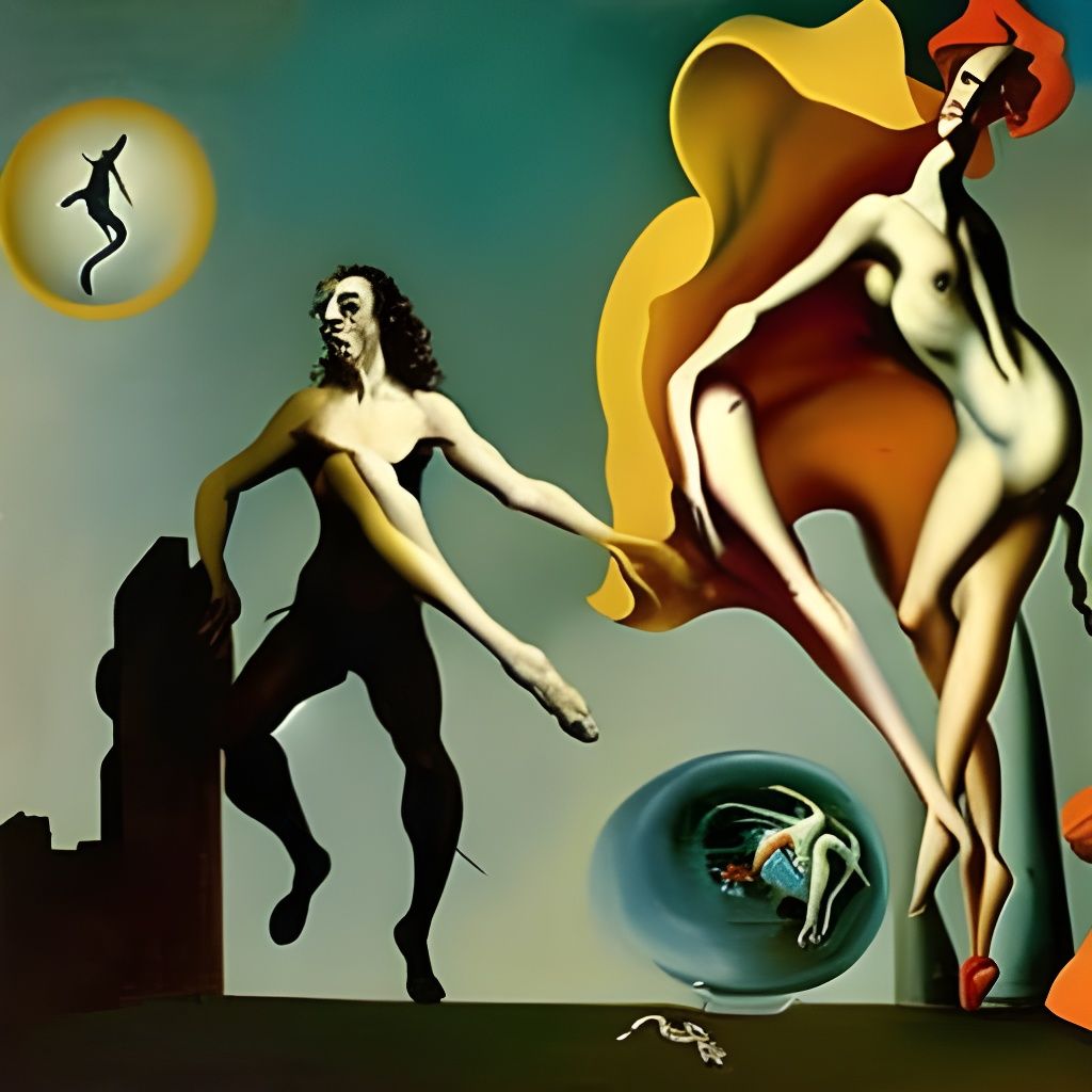 Surreal Anatomical Study in Dali Style