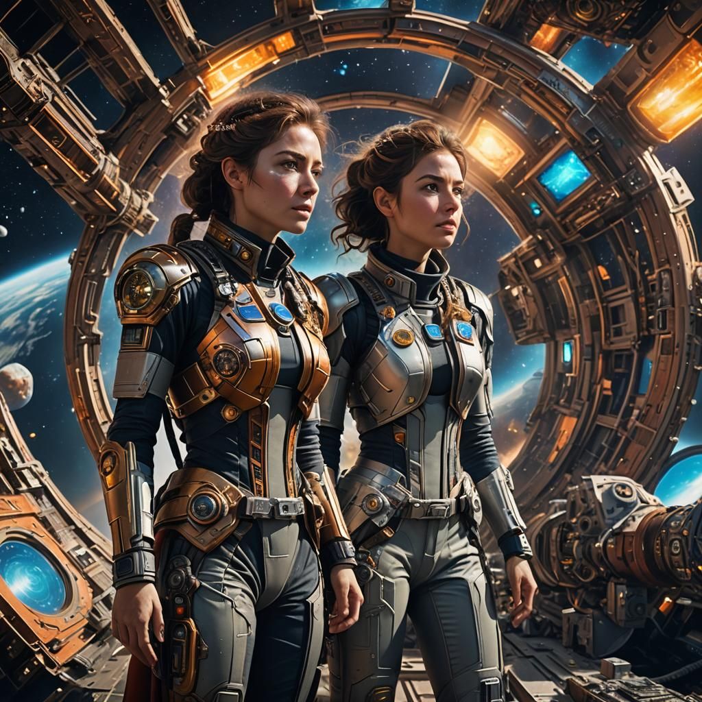 Time Travelers in Space: Cinematic Digital Art