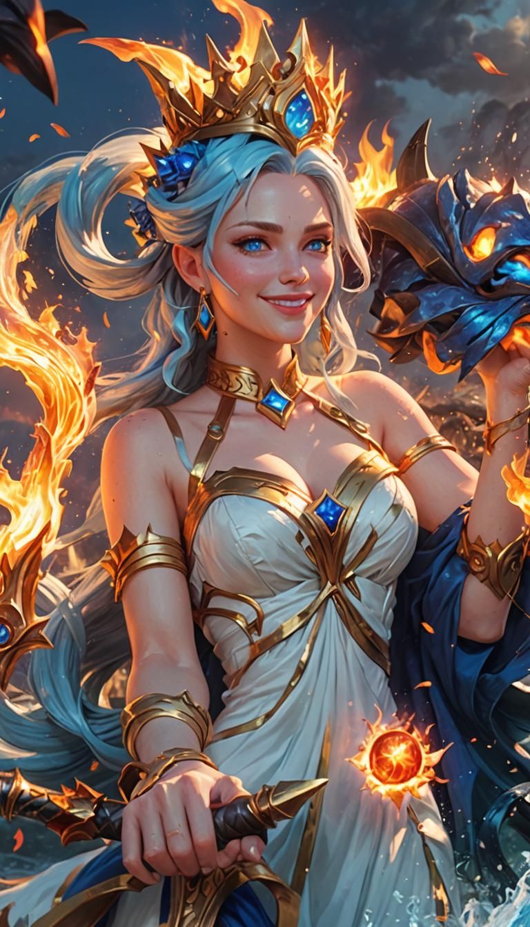 Seraphine Lava God: Digital Fan Art