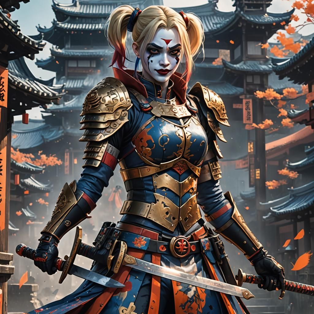 Harley Quinn as Ronin Warrior in Feudal Japan