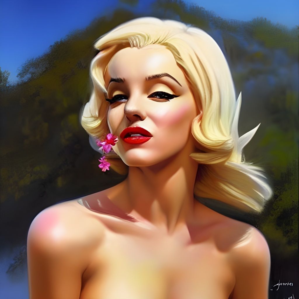 Hyperrealistic Elf Portrait in Oil Painting Style