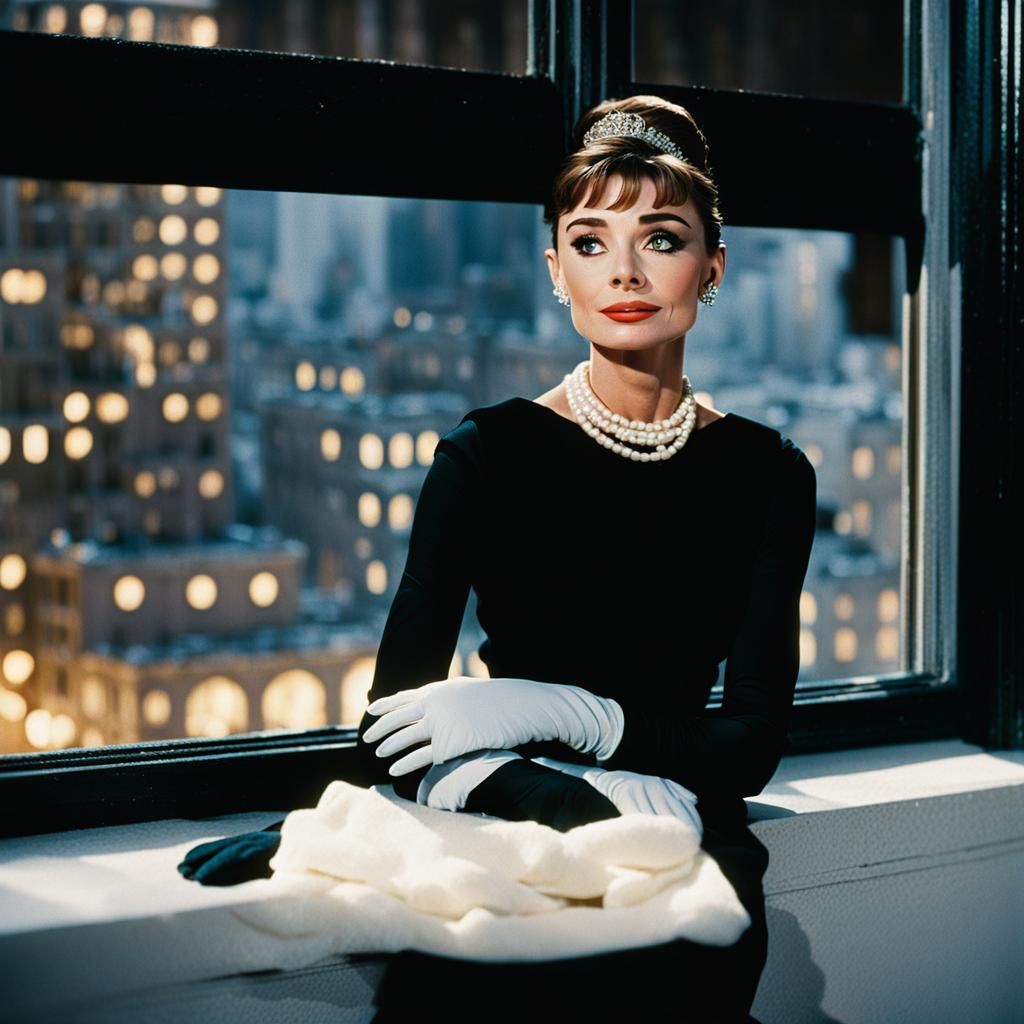 Audrey Hepburn as Holly Golightly, Cinematic Still
