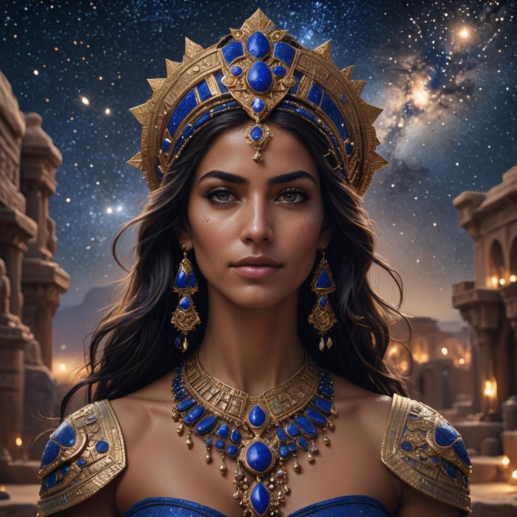 Mesopotamian Woman Portrait in Fantasy Concept Art