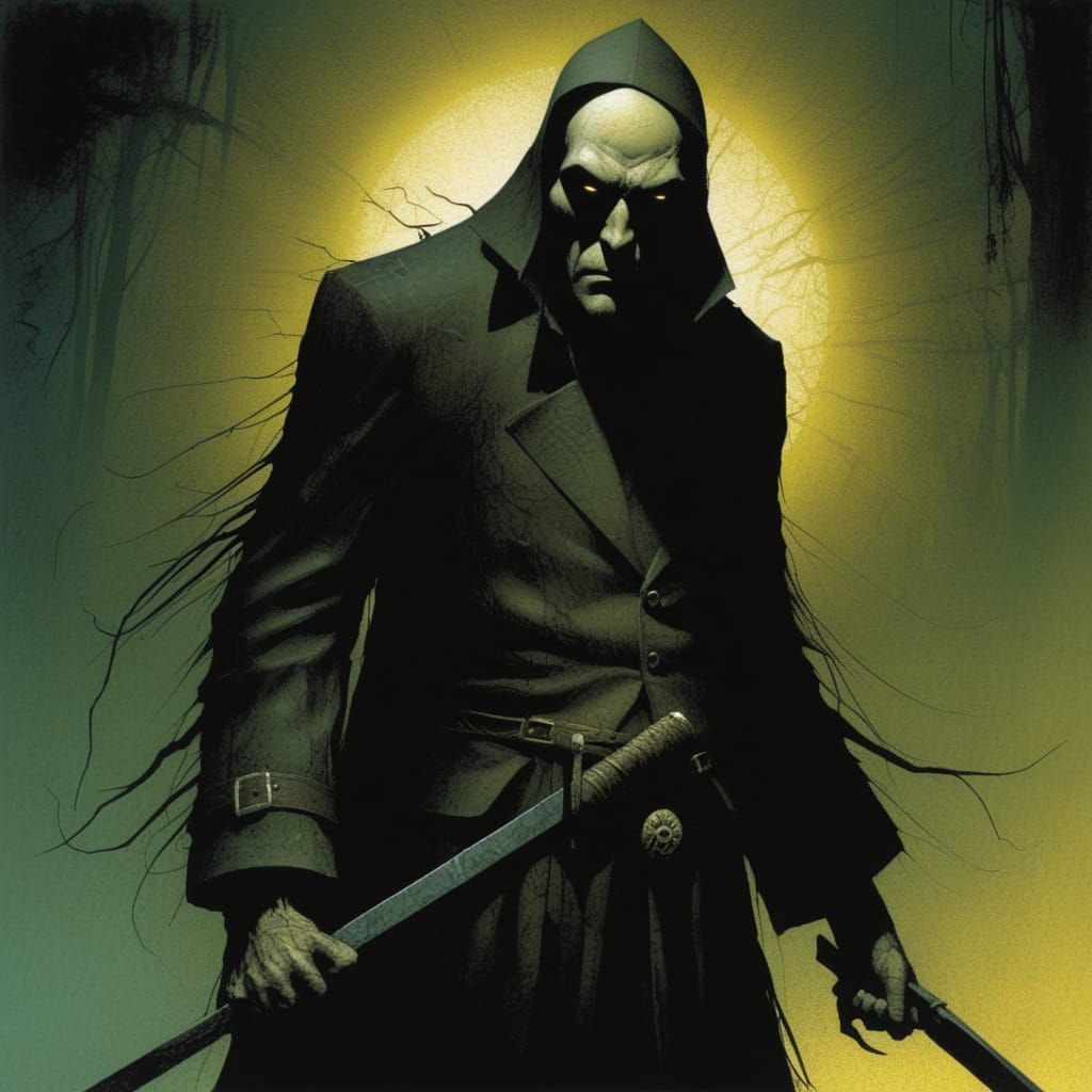 Dark Fantasy World in Grimdark Style