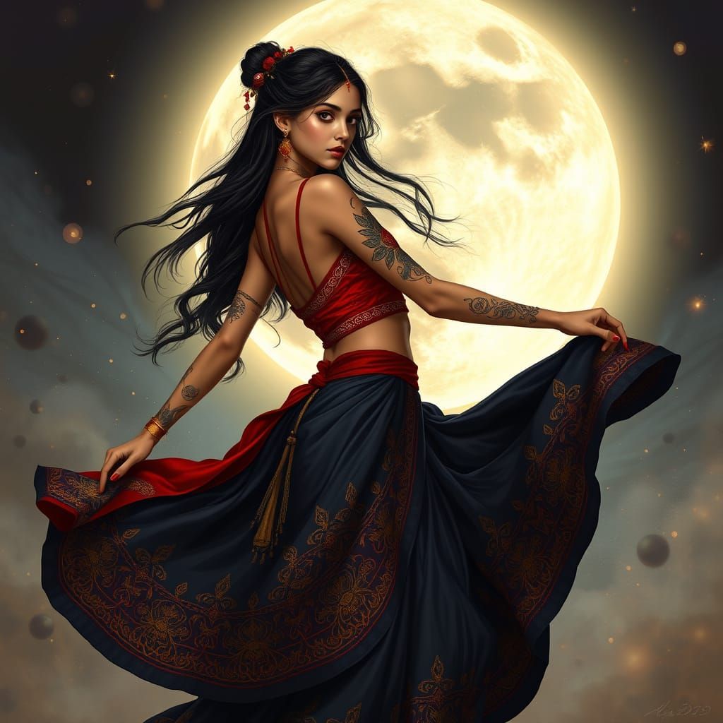 Odisha Woman in Fantasy-Inspired Outfit