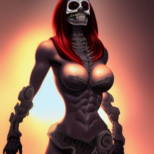 Sans-Inspired Female Boss in Judgment Hall