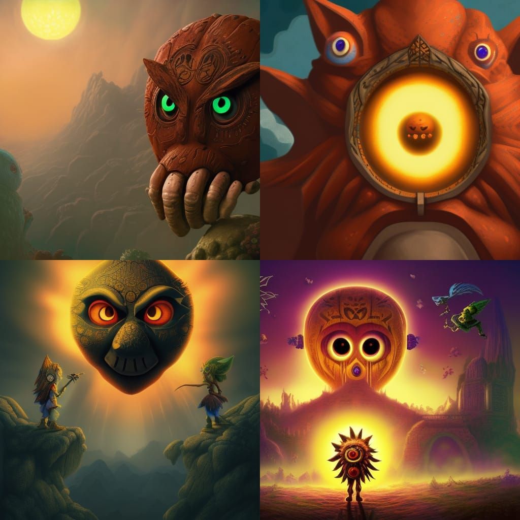 Fear and Hunger: Majora's Mask in Detailed Matte Painting