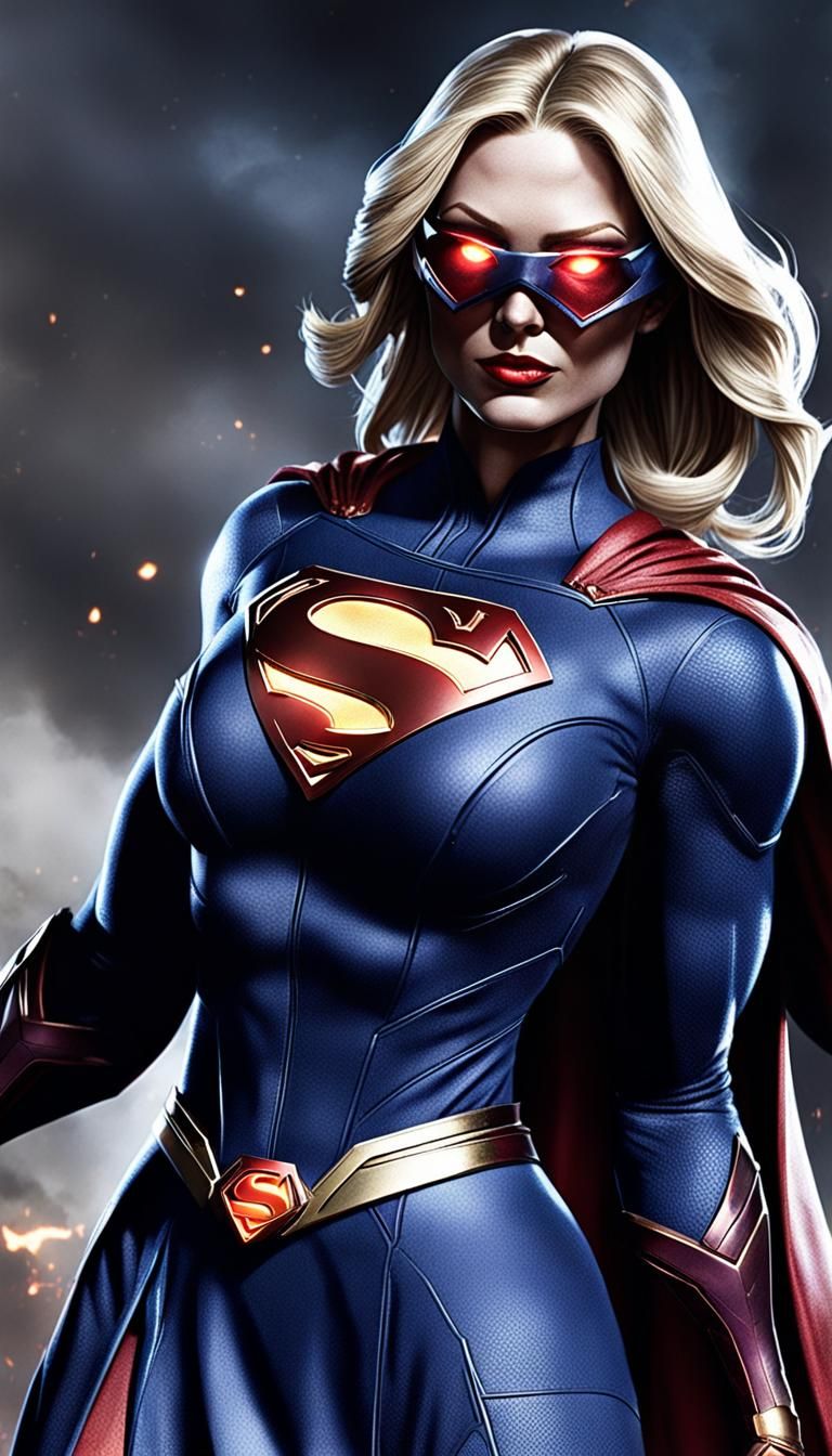 Supergirl Unleashes Heat Vision