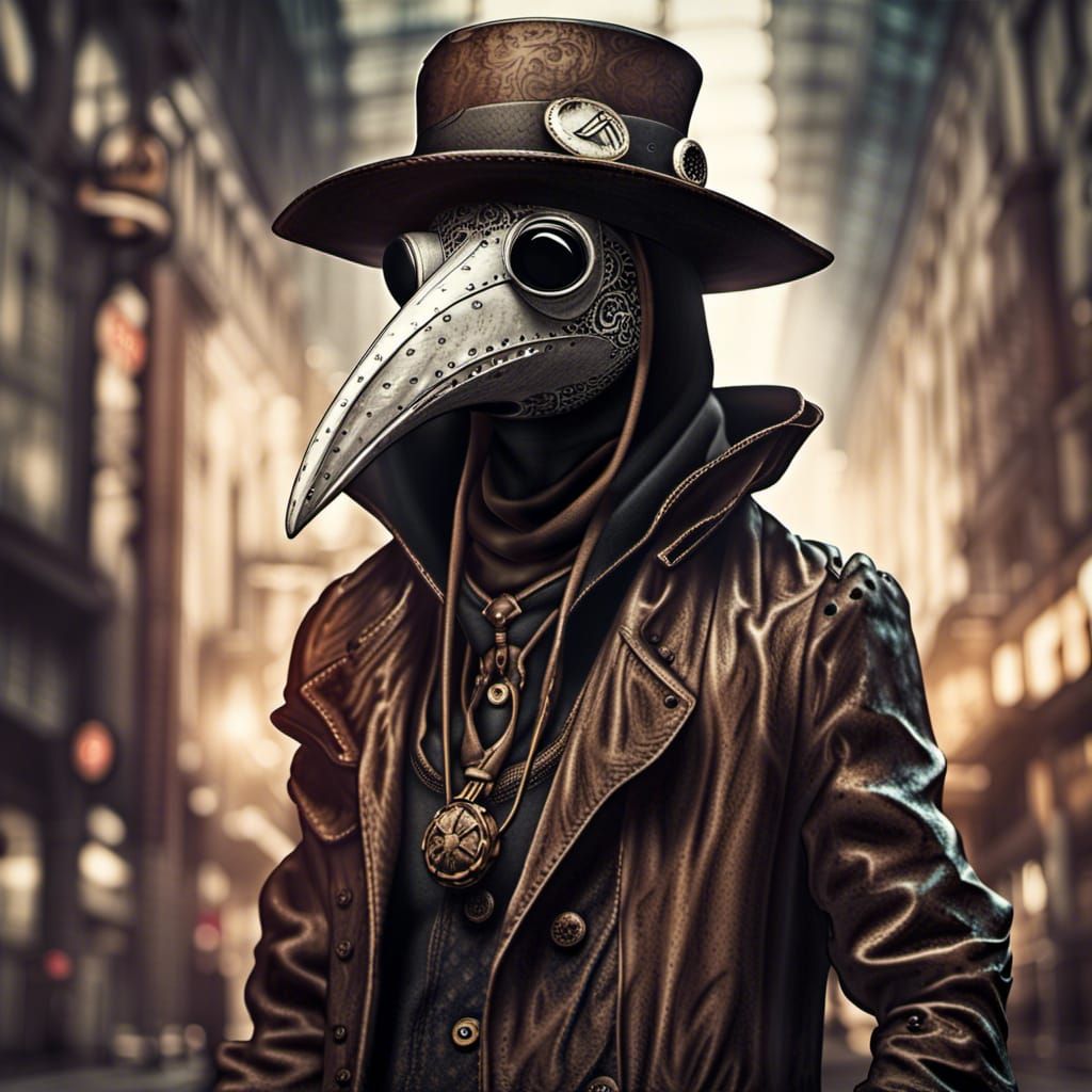 Trendy Plague Doctor Character Concept Art