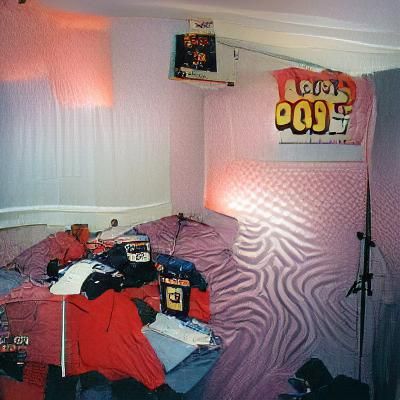 Nostalgic Early 2000s Bedroom Interior