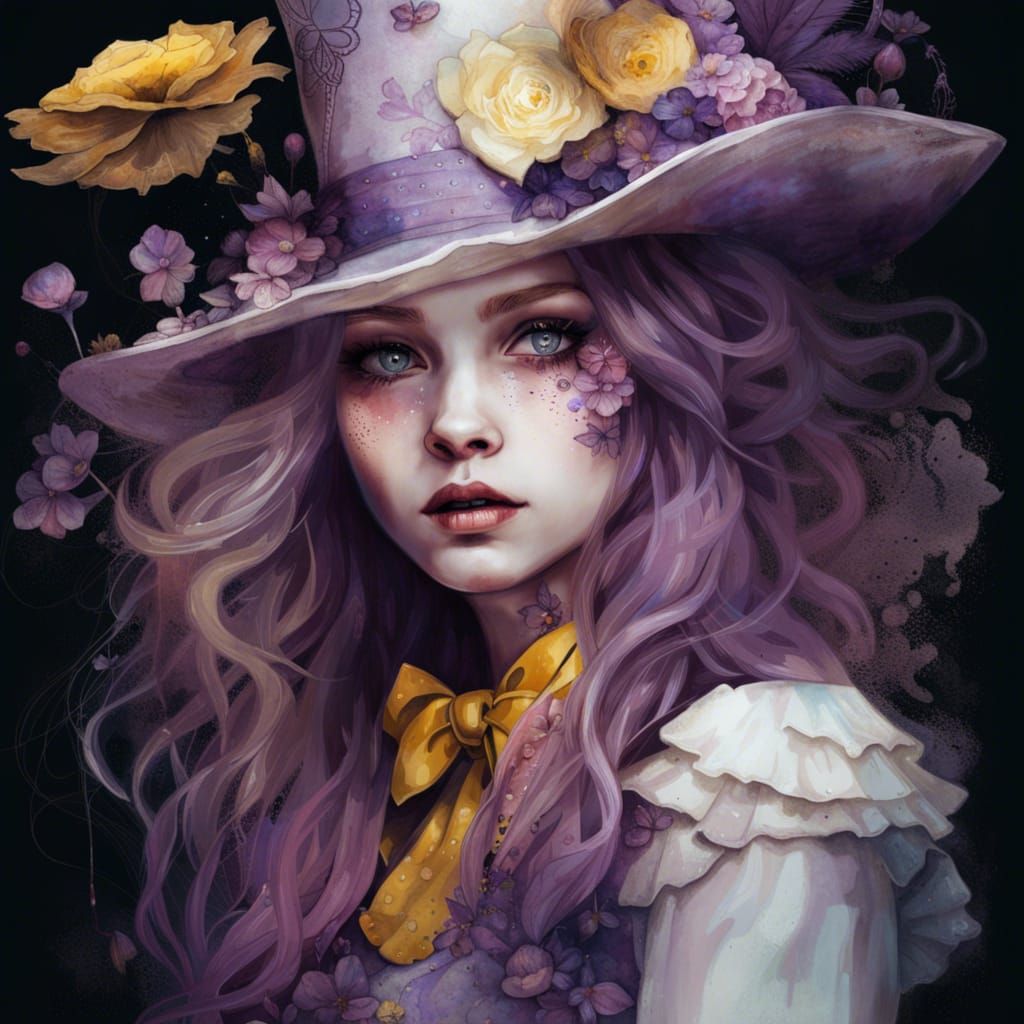 Voluptuous Alice in Wonderland Portrait