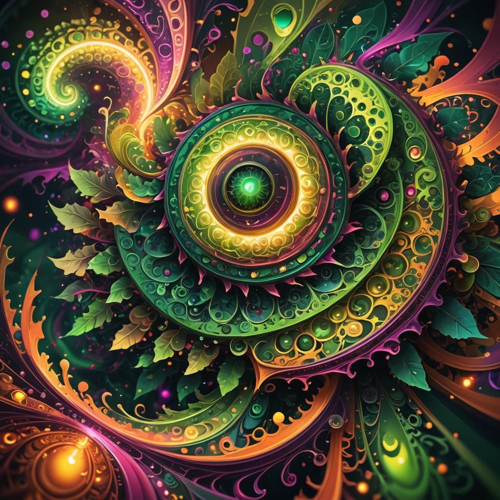 Surreal Digital Painting with Volumetric Lighting