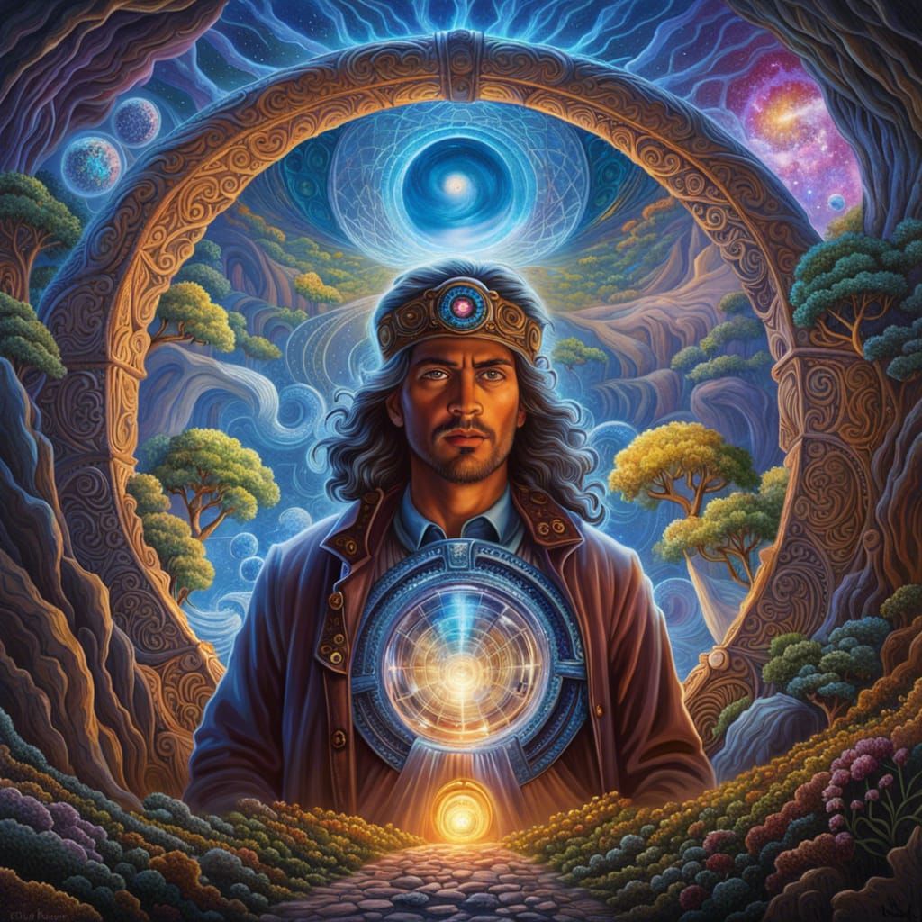 Cosmic Portal Dreamscape in Vivid Detail