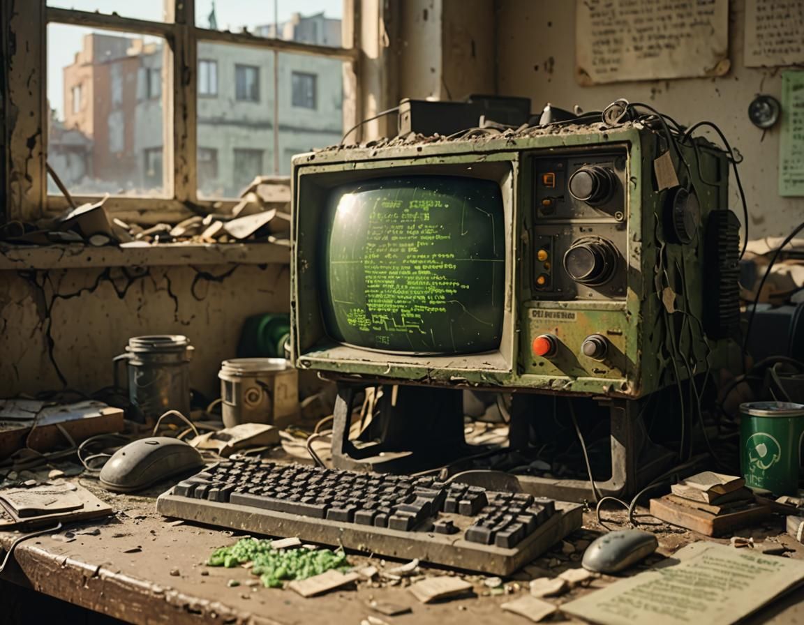 Radioactive Macintosh in Post-Apocalyptic Detail