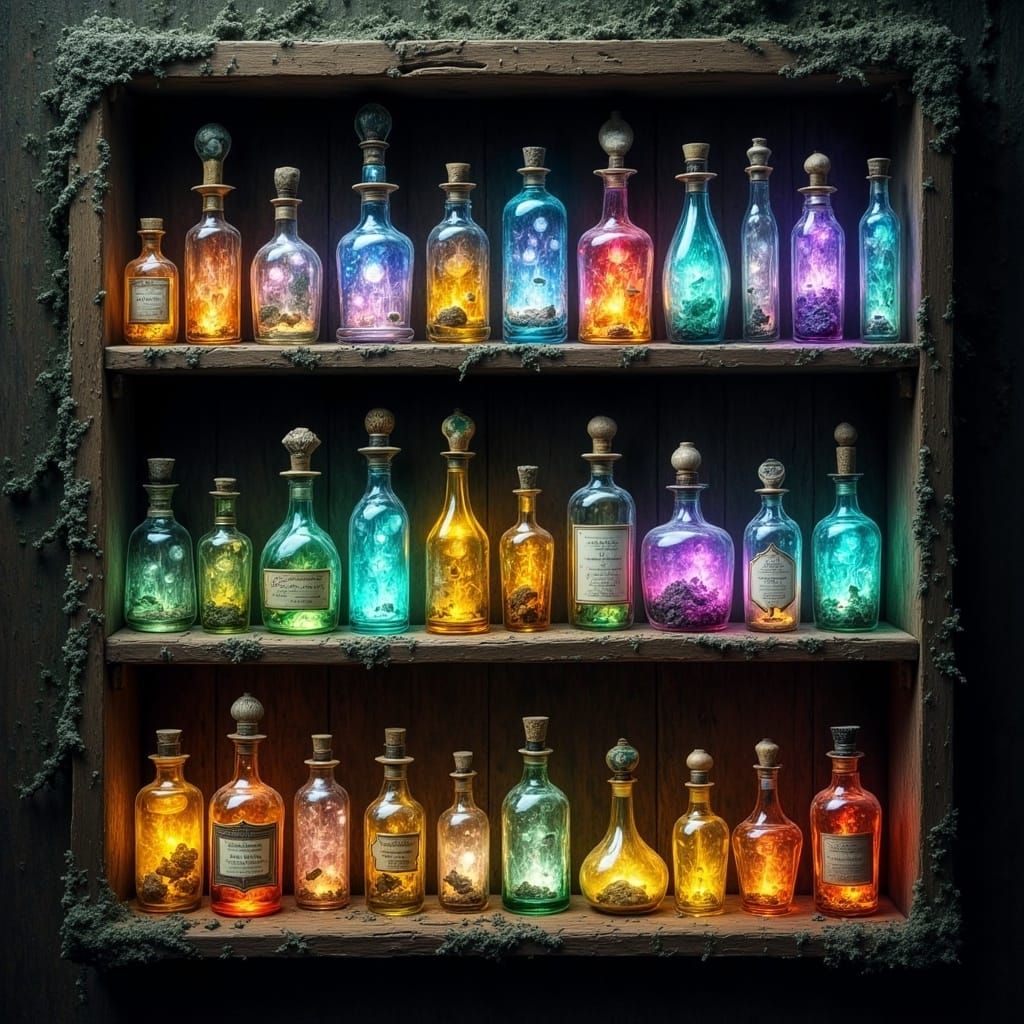 Whimsical Apothecary in Abstract Reality