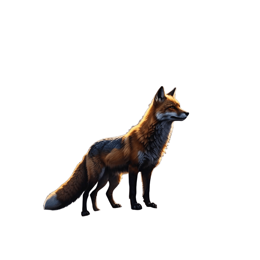 War Fox in Dark Fantasy Style