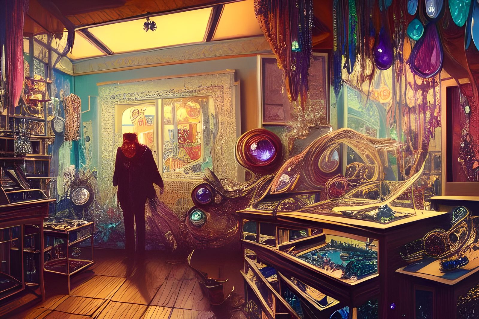 Detailed Gem and Crystal Jewellery Store