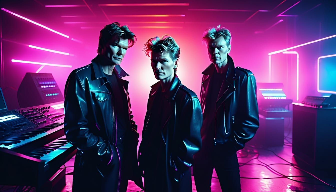 Norwegian Synth-Pop Legends in Moody Retro Futurism