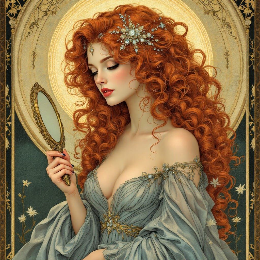 Regency Beauty in Whispers of Art Nouveau