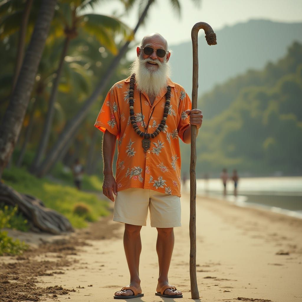 Ethereal Beachcomber: A Cinematic Masterpiece