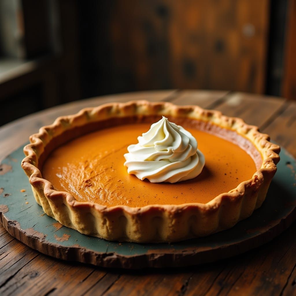 baked pumpkin pie 🥧