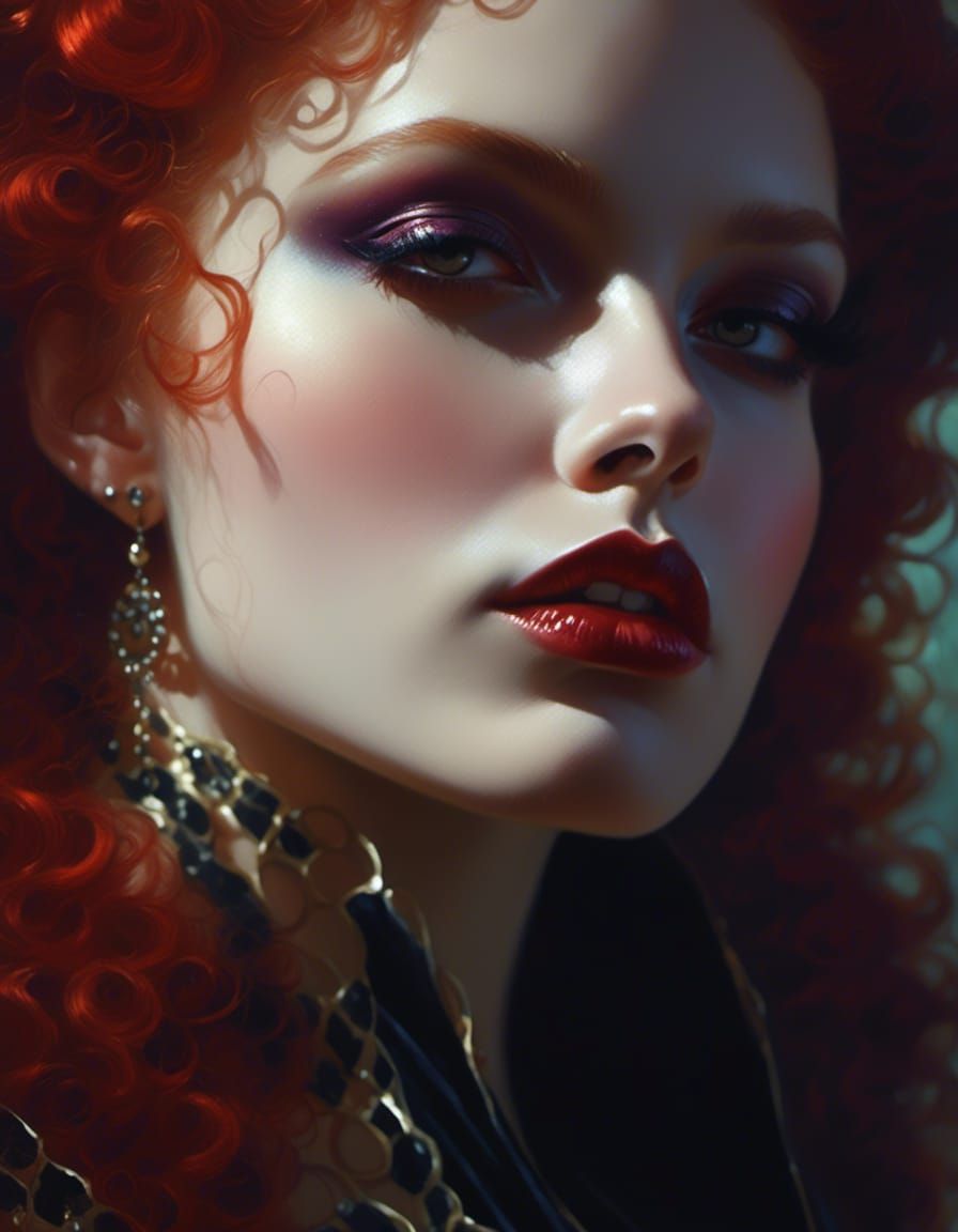 Vampiress in Black Science Fiction Avant-Garde Style