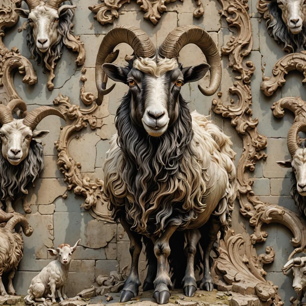 Deformed Goat in Canaletto Style