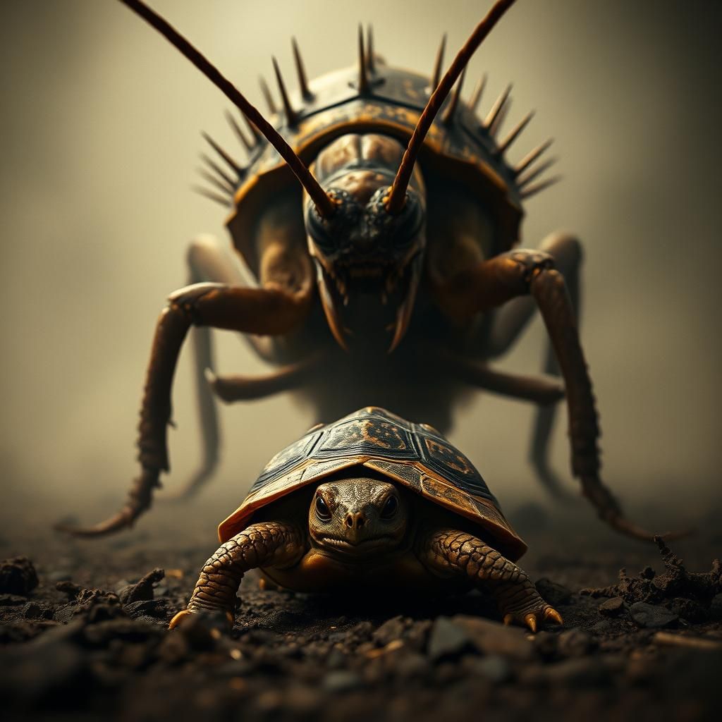 Tortoise vs Cockroach: Epic Showdown in Film Noir