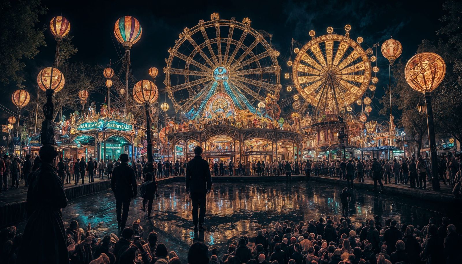 Surreal Nightmare Carnival in Vibrant Dark Style