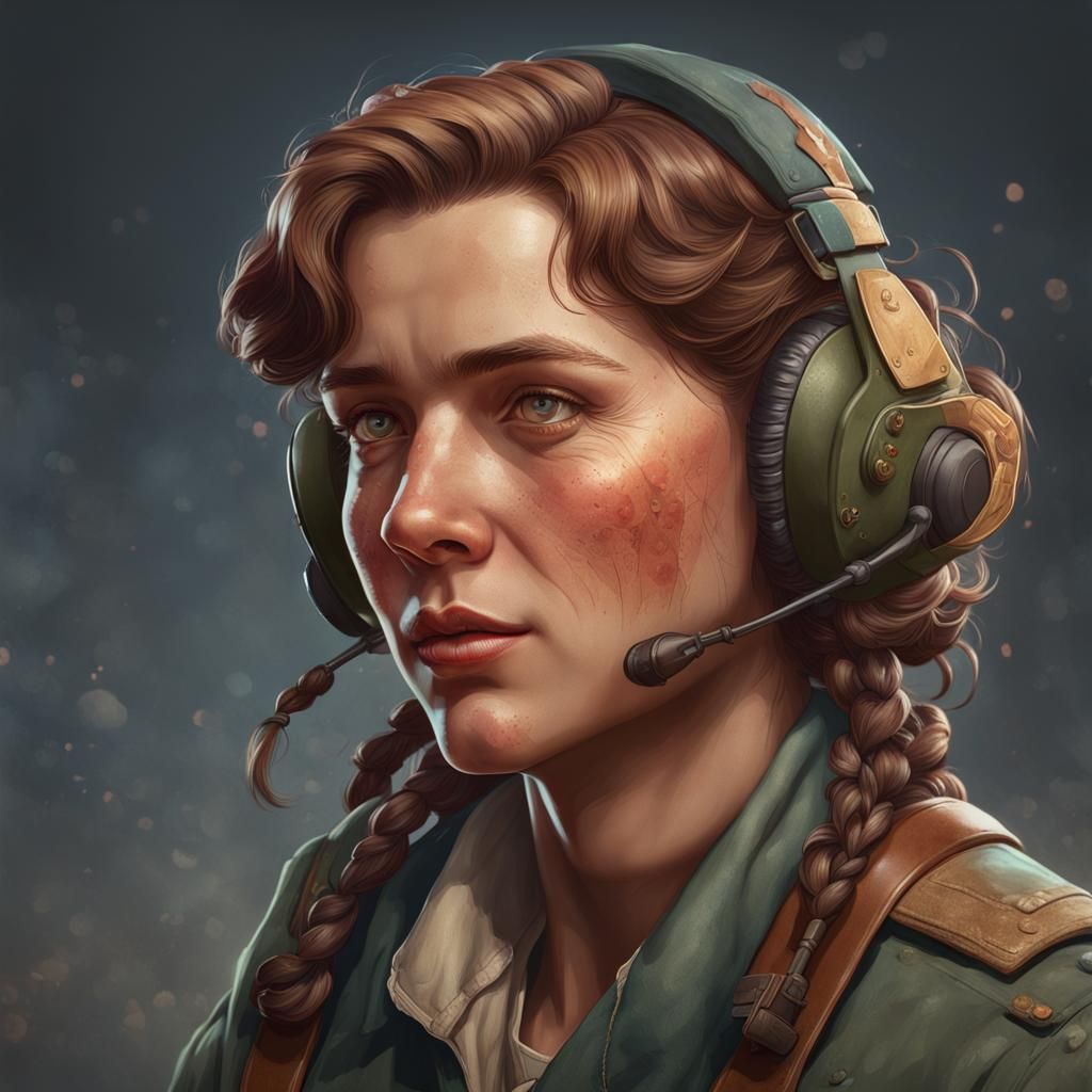 WWII Portrait in Artstation Style