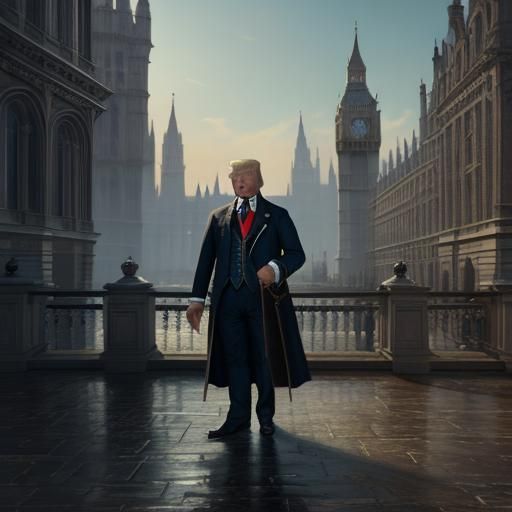 Donald Trump in 1800s London Palace