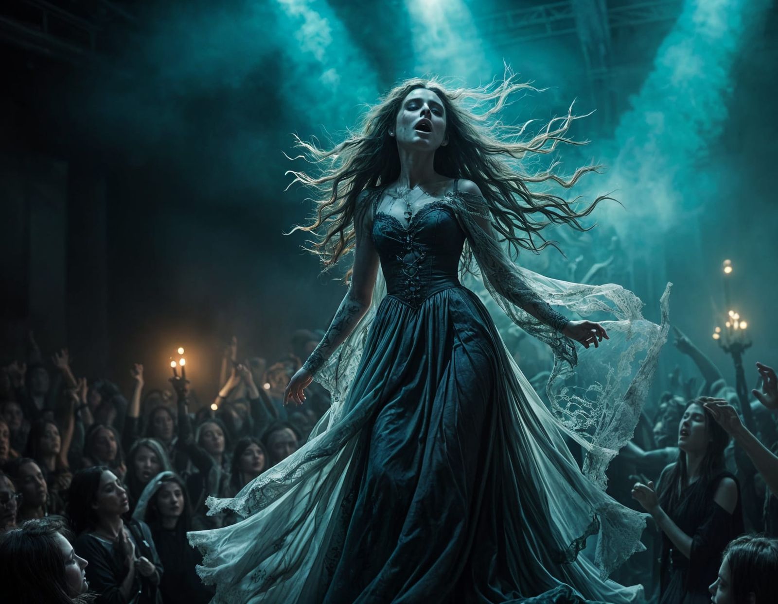 Celtic Banshee Rockstar Performs on Stage