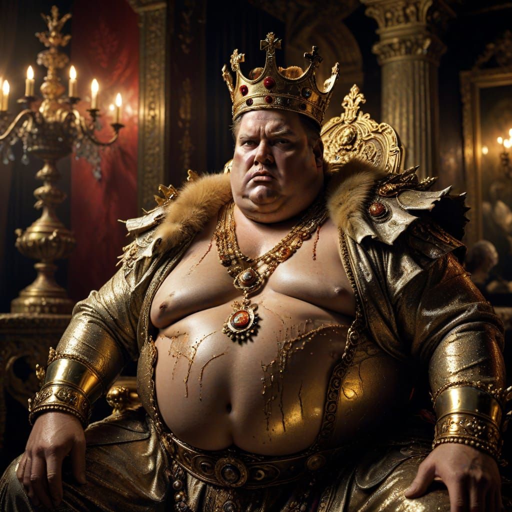 The Hyperrealistic Portrait of a Tormented King