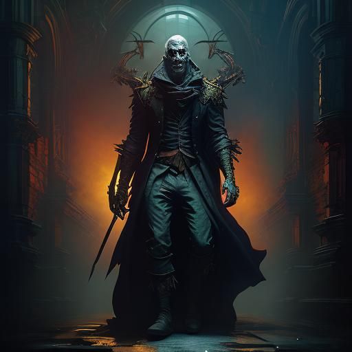 Ancient Evil Undead Mummy in Dark Fantasy Style