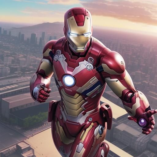 Superhero Flying in Anime GTA Style