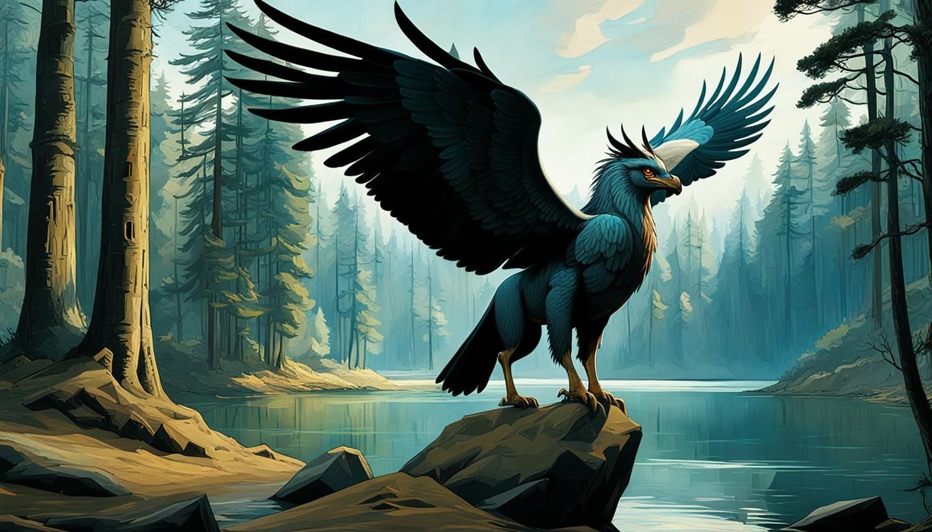 hippogriff by the lake