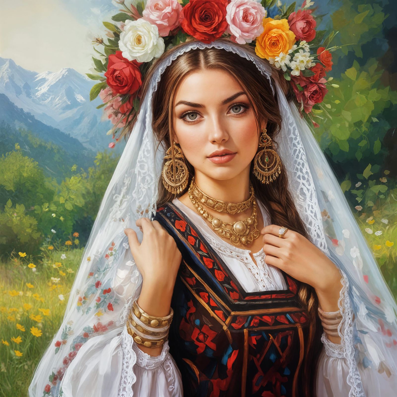 Beautiful Bulgarian Woman Portrait