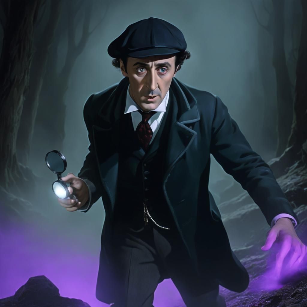 Sherlock Holmes Investigates Glowing Hound Footprints
