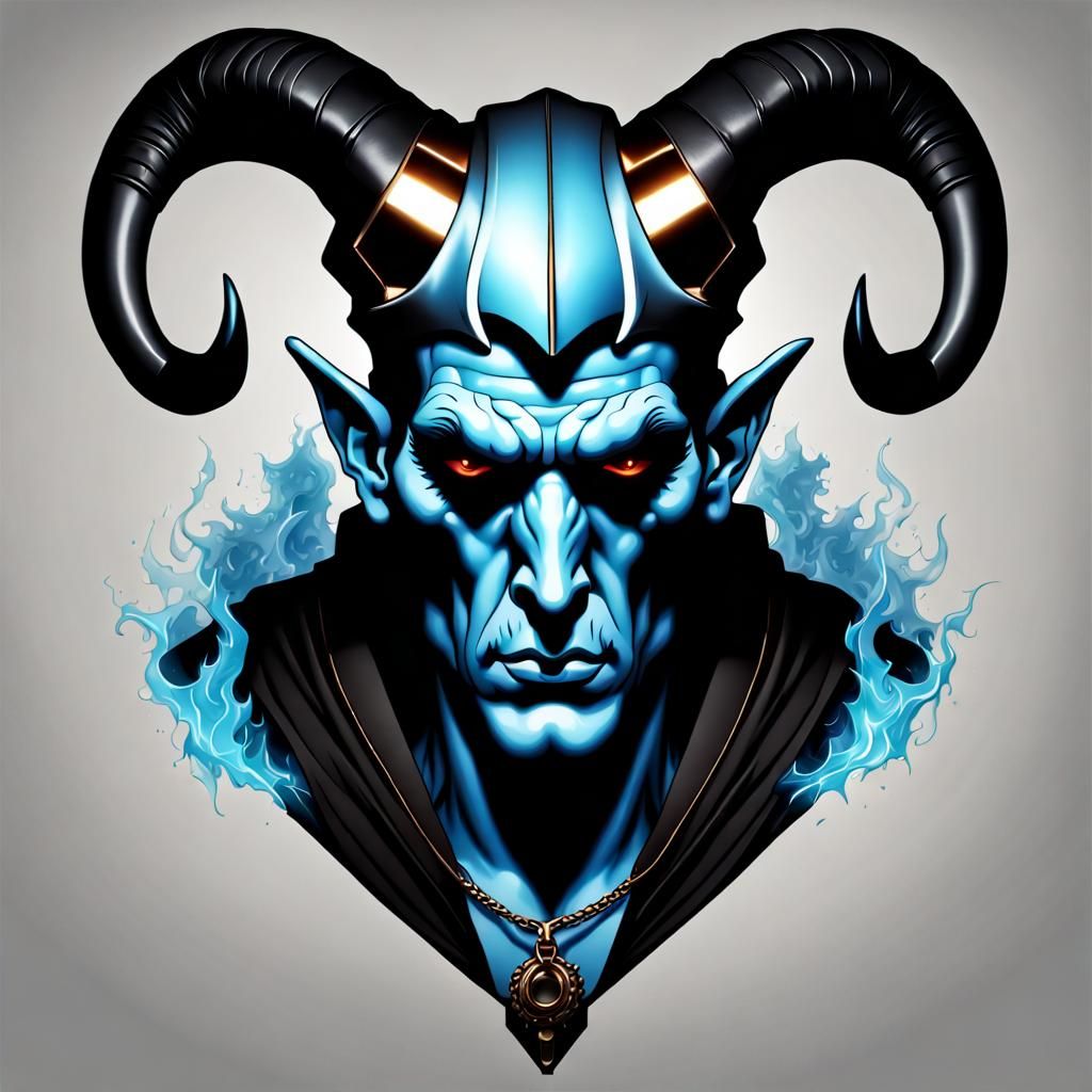 Hades with Hip-Hop Hoodie: Hyperdetailed Portrait