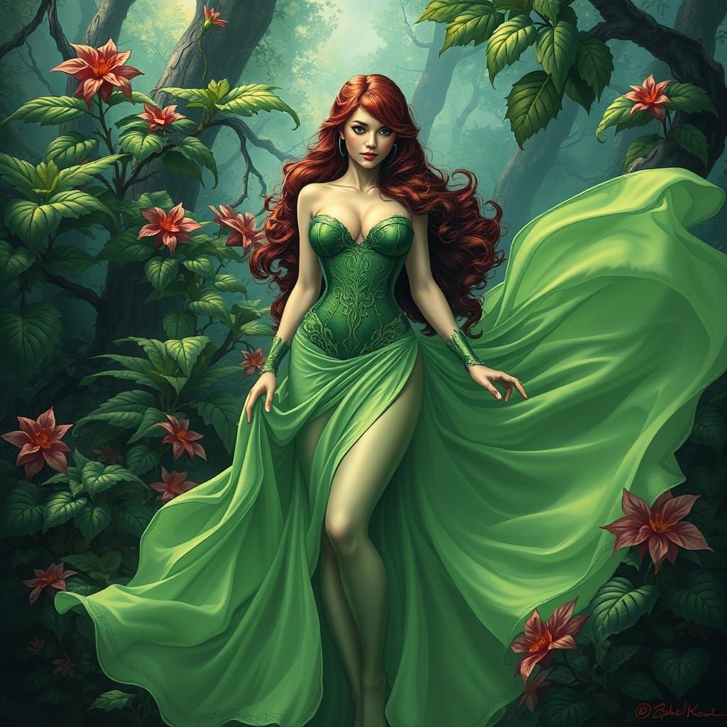 Poison Ivy in Whimsical Botanical Wonderland