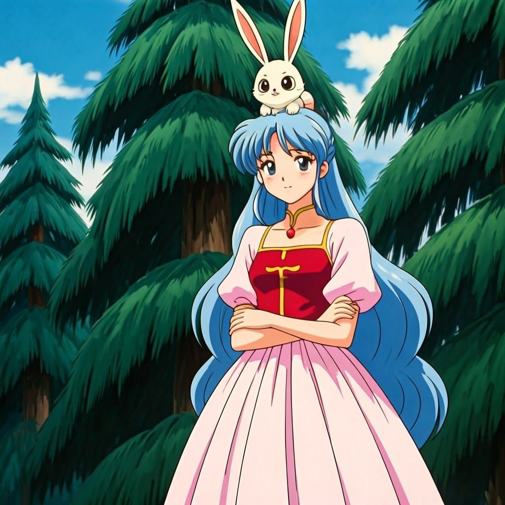 Anime Princess in Traditional Juraian Attire