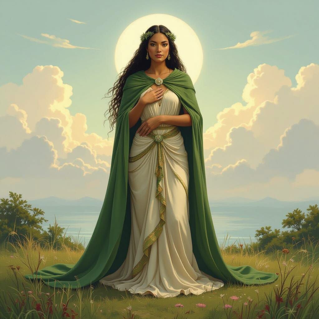 Papatuanuku: Maori Earth Mother in Ethereal Fantasy Art