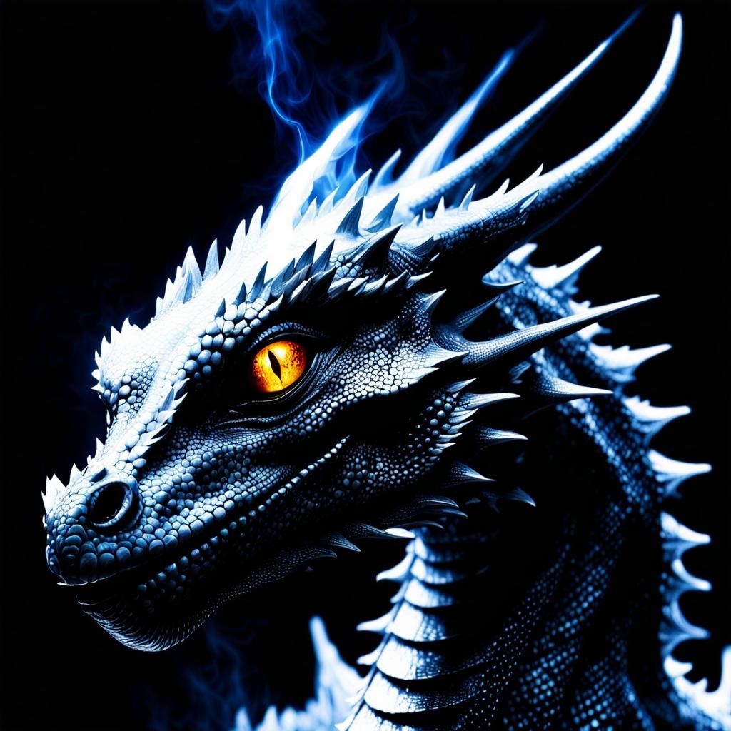 Robotic Cyborg Creature in Volcanic Landscape